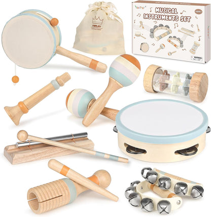 Instruments de musique en bois pour enfants – à partir de 2 ans