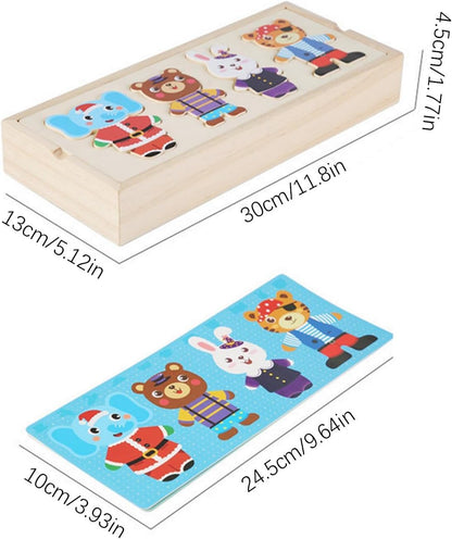 Magnetisches Anziehpuzzle Holz – Dress-Up mit Holzkiste