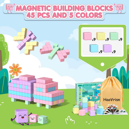 Magnetische Bausteine für Kinder