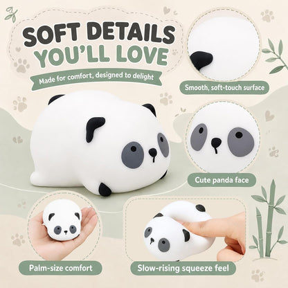 2 Stück Panda Squishy,Panda Squishies,Panda-Quetschspielzeug,Squishy Tiere