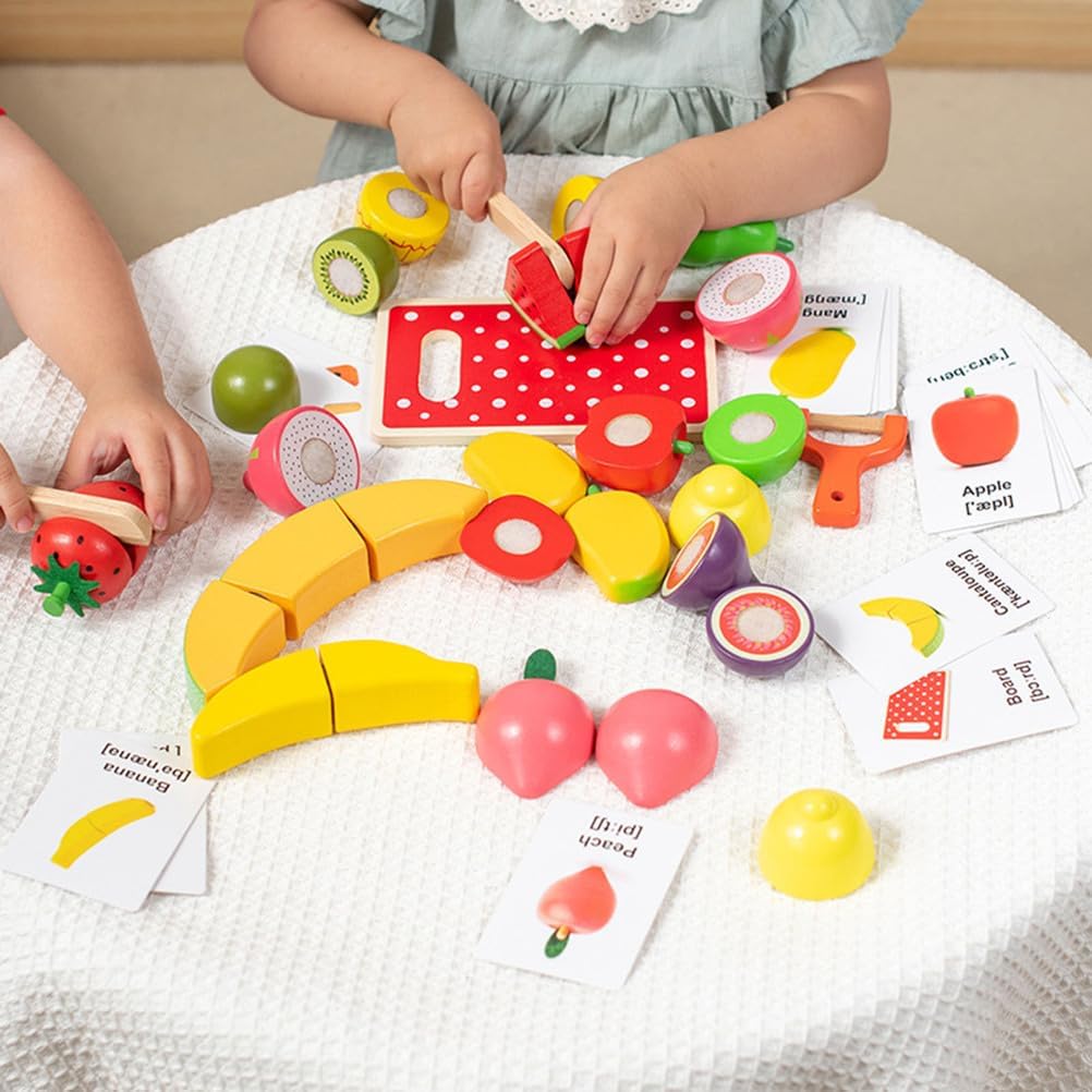 Magnetisches Obstschneideset Holz – Kueche & Rollenspiel ab 3