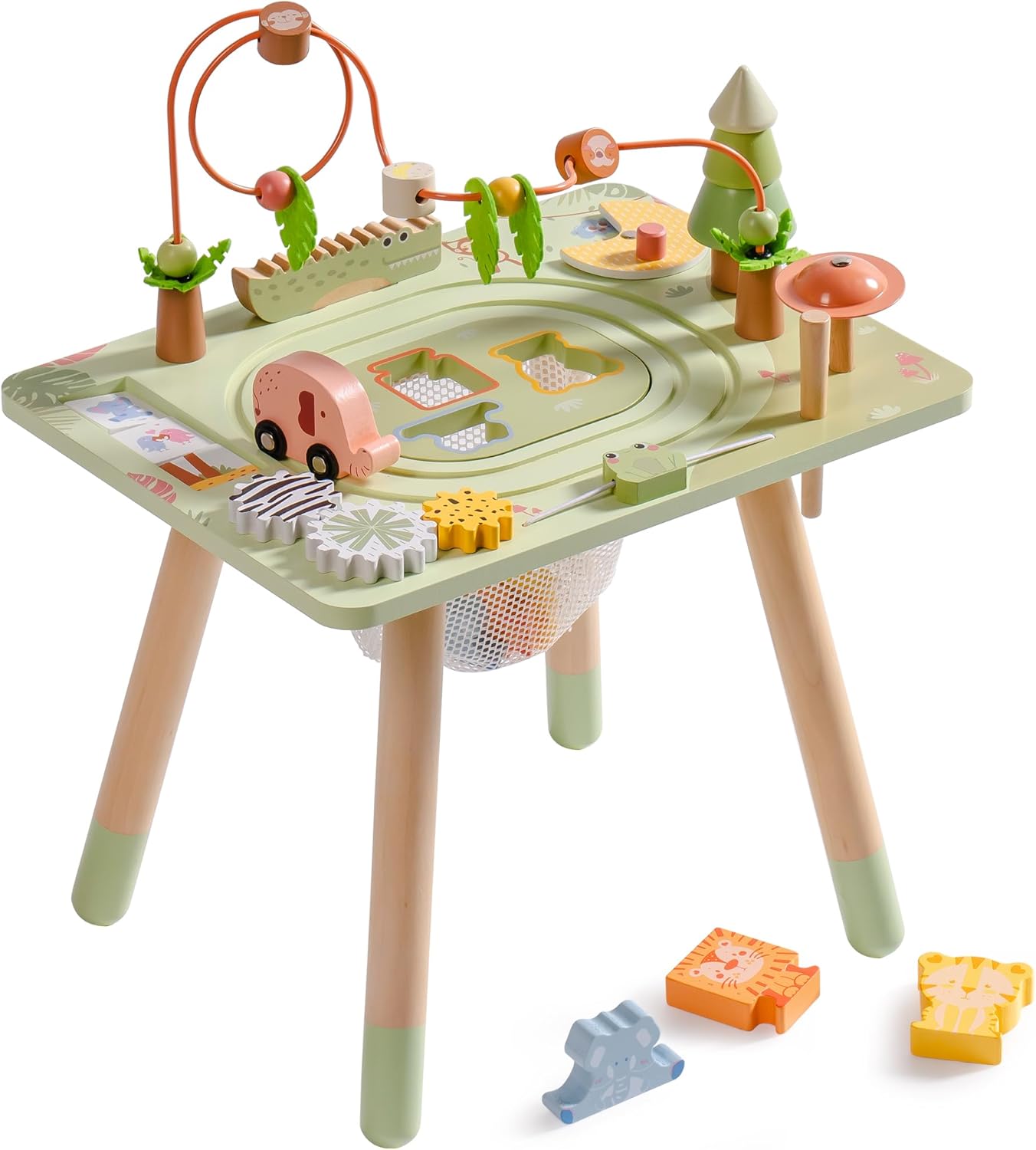 10-in-1 Montessori Aktivitätstisch aus Holz