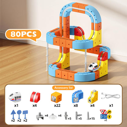80 Pcs Cube Track Magnetische Block