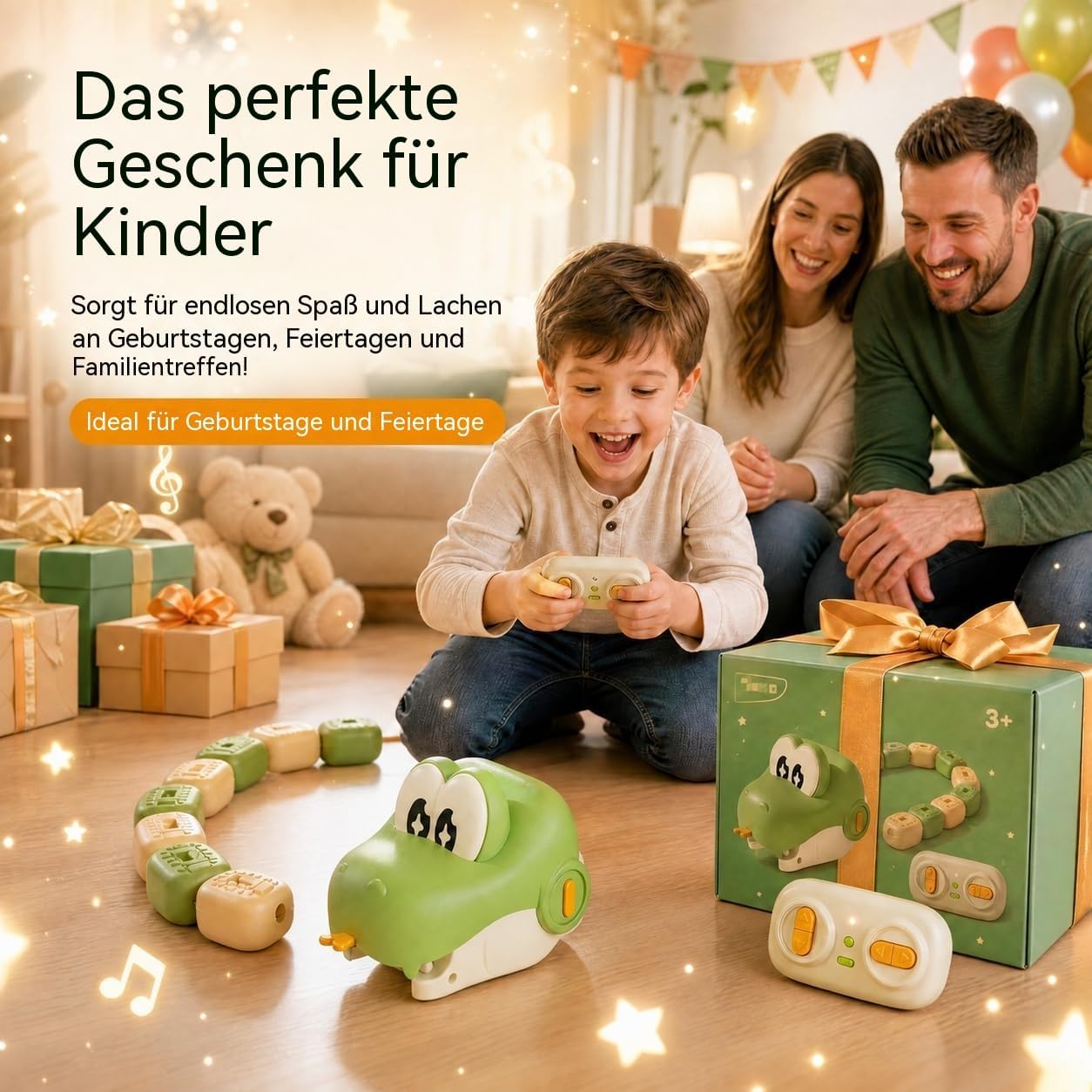 2 Set Wiederaufladbarer Magnet Schlangenzug Eisenbahn Spielzeug für Kinder