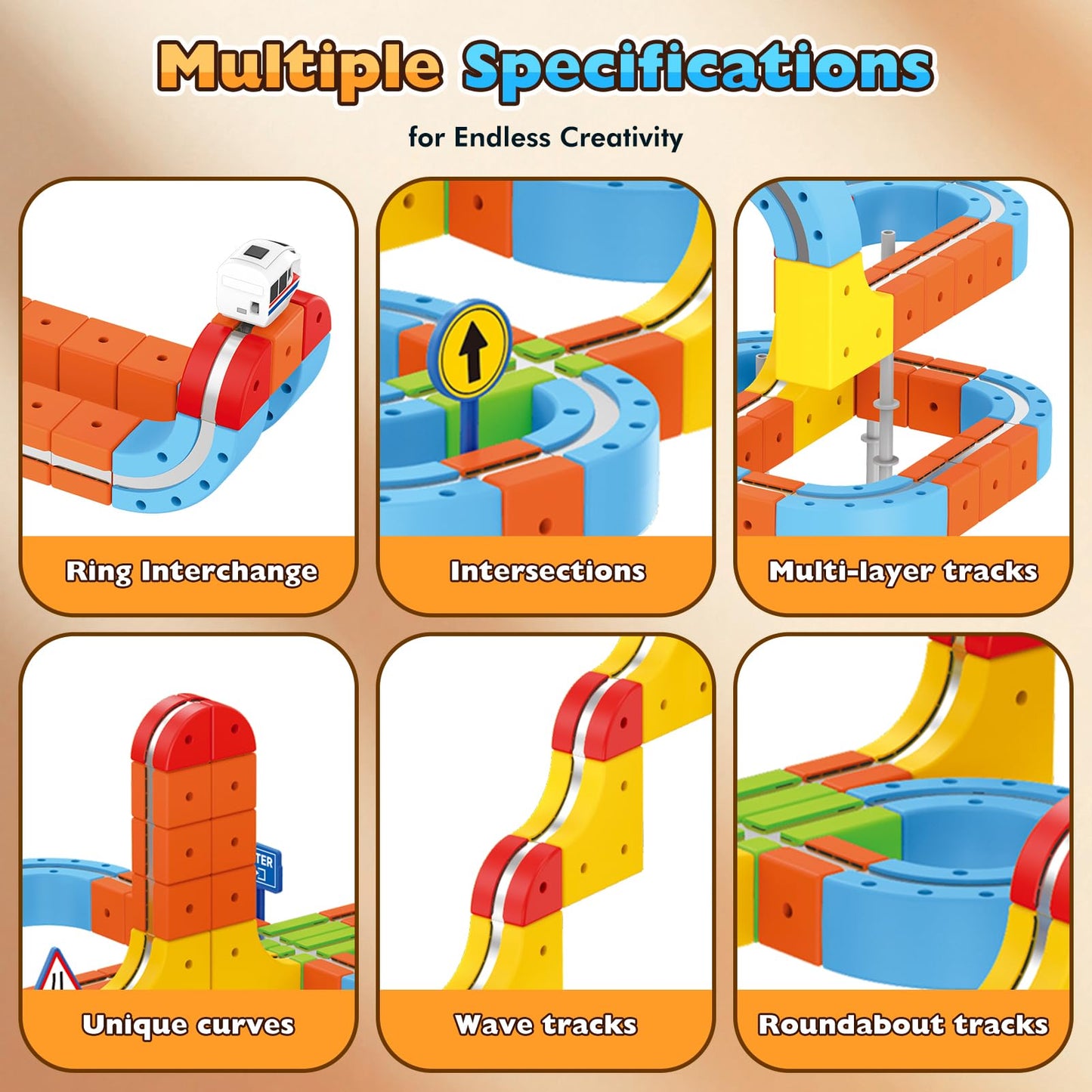 80 Pcs Cube Track Magnetische Block