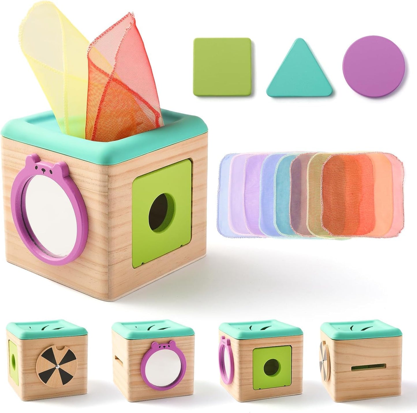 Boîte à mouchoirs en bois