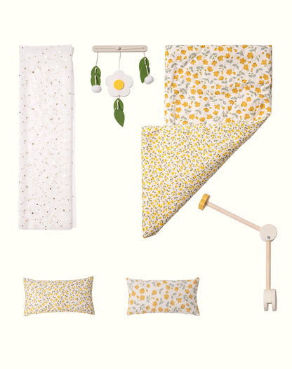 Holz Puppenbett 2-in-1 Etagenbett für 43 cm Puppen mit Zubehör