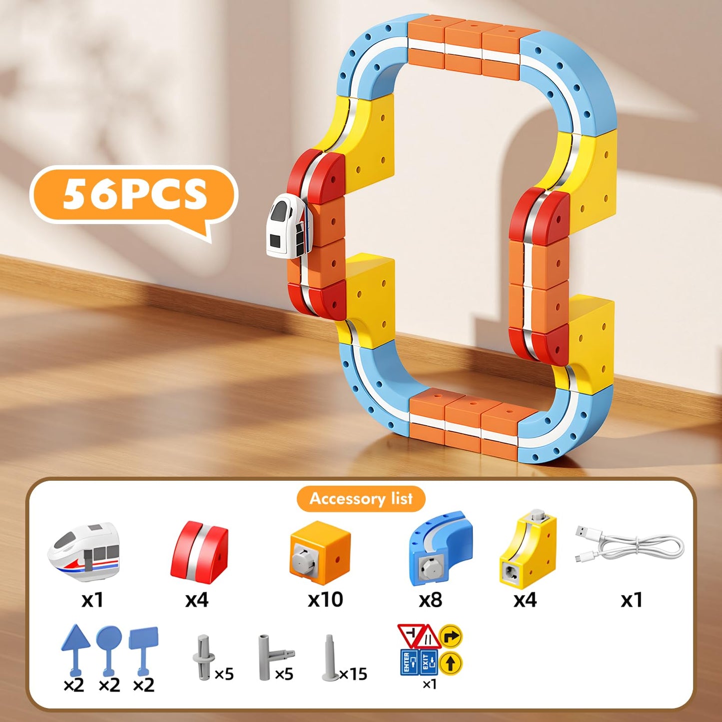 80 Pcs Cube Track Magnetische Block