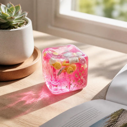 Squishy Würfel Anti Stress Spielzeug, Fidget Toys Stressball (2#Rosa*1pc)