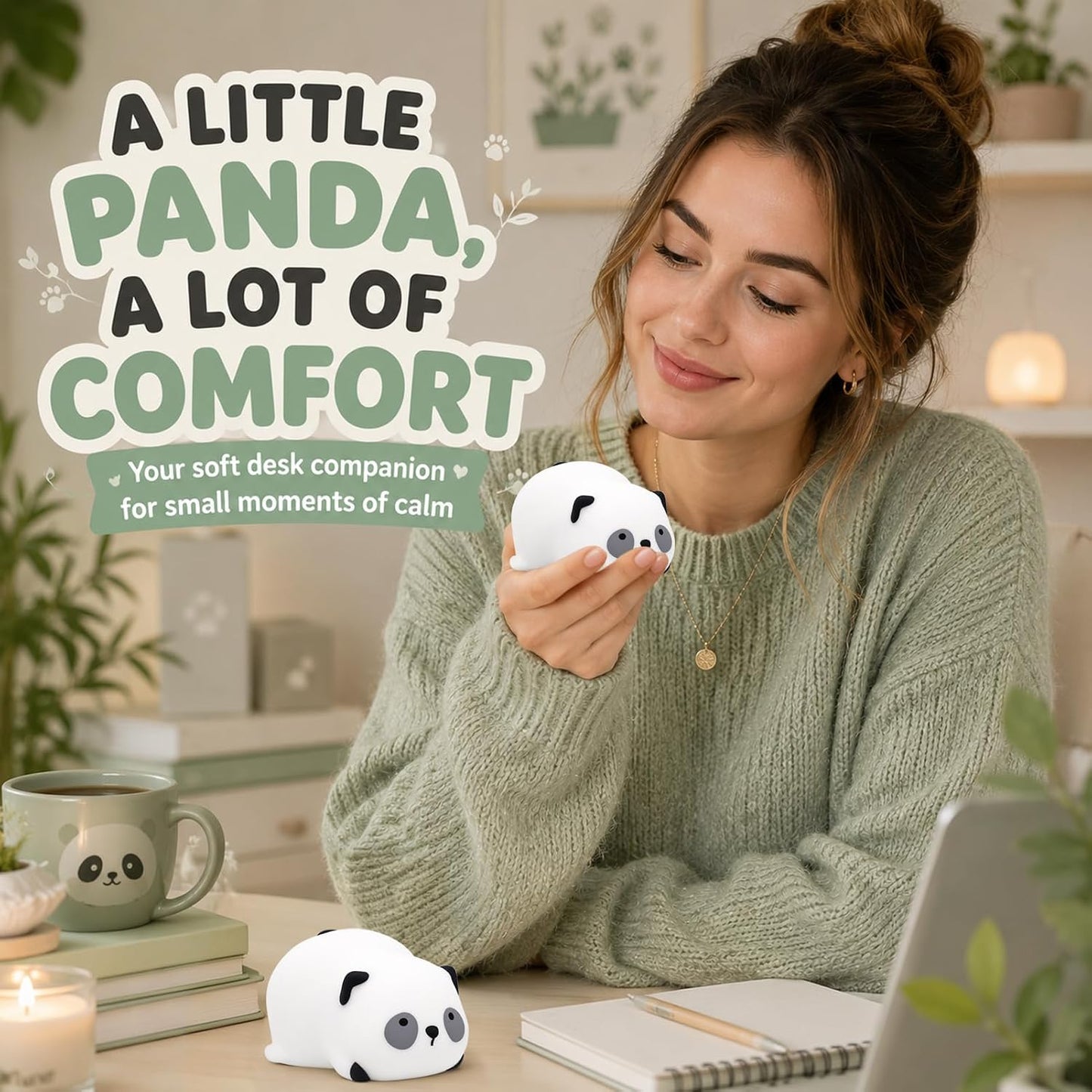 2 Stück Panda Squishy,Panda Squishies,Panda-Quetschspielzeug,Squishy Tiere