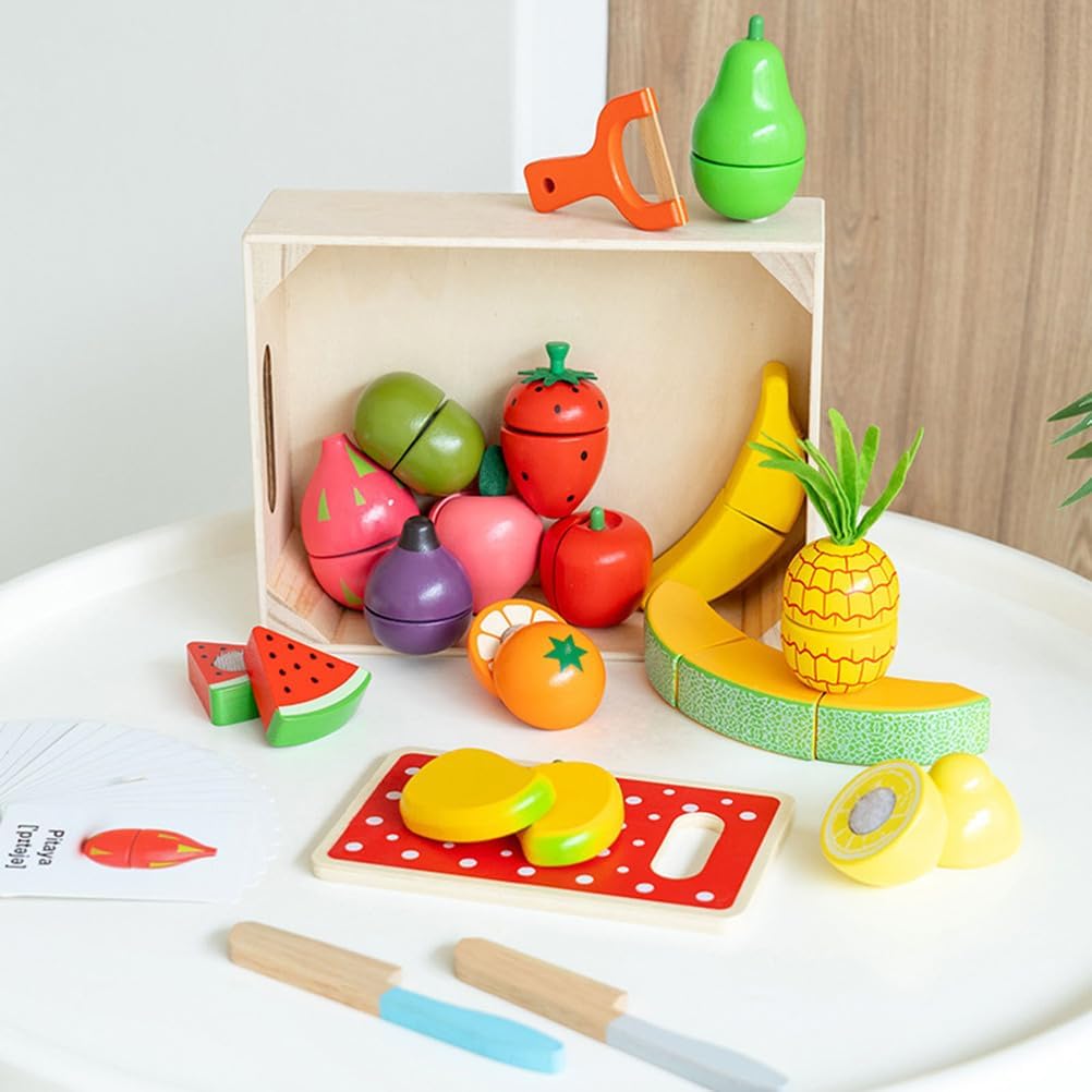 Magnetisches Obstschneideset Holz – Kueche & Rollenspiel ab 3