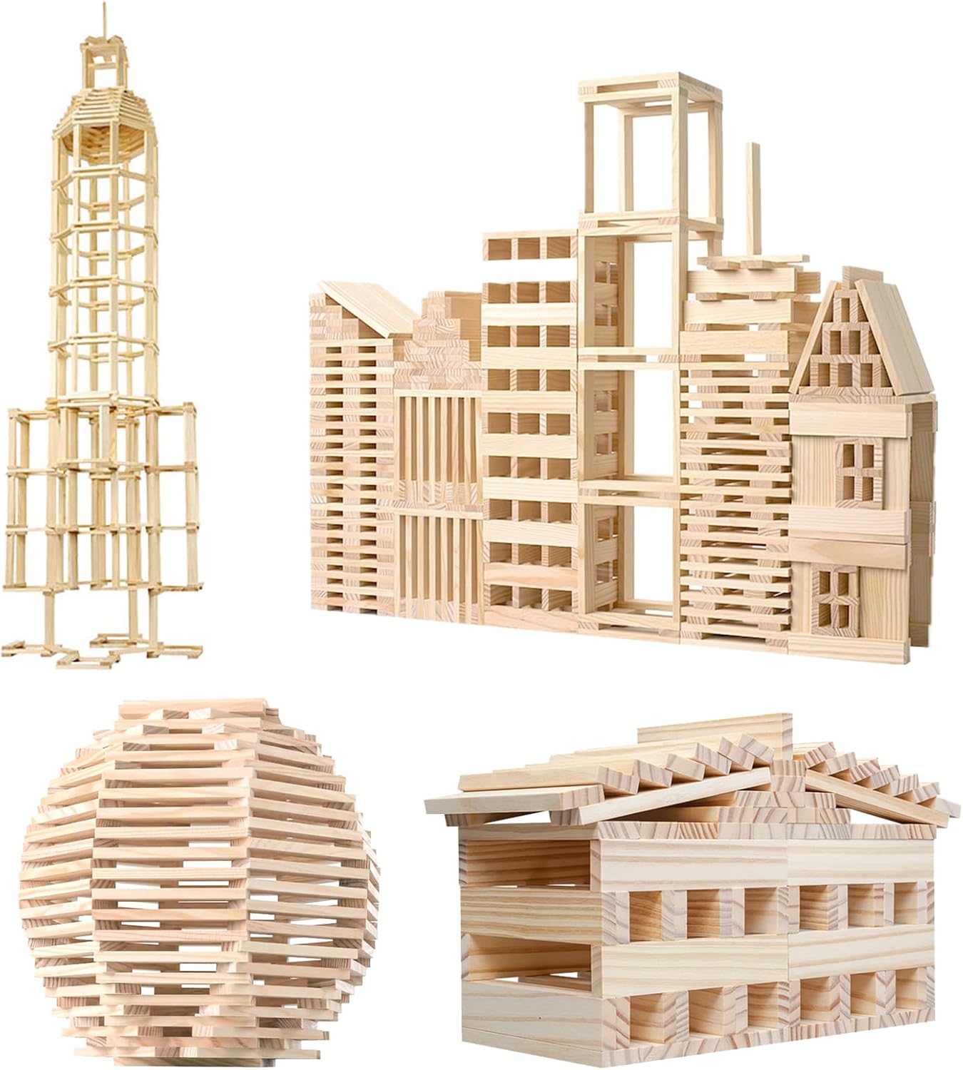 Holz-Gleichgewichtsbausteine aus Kiefernholz