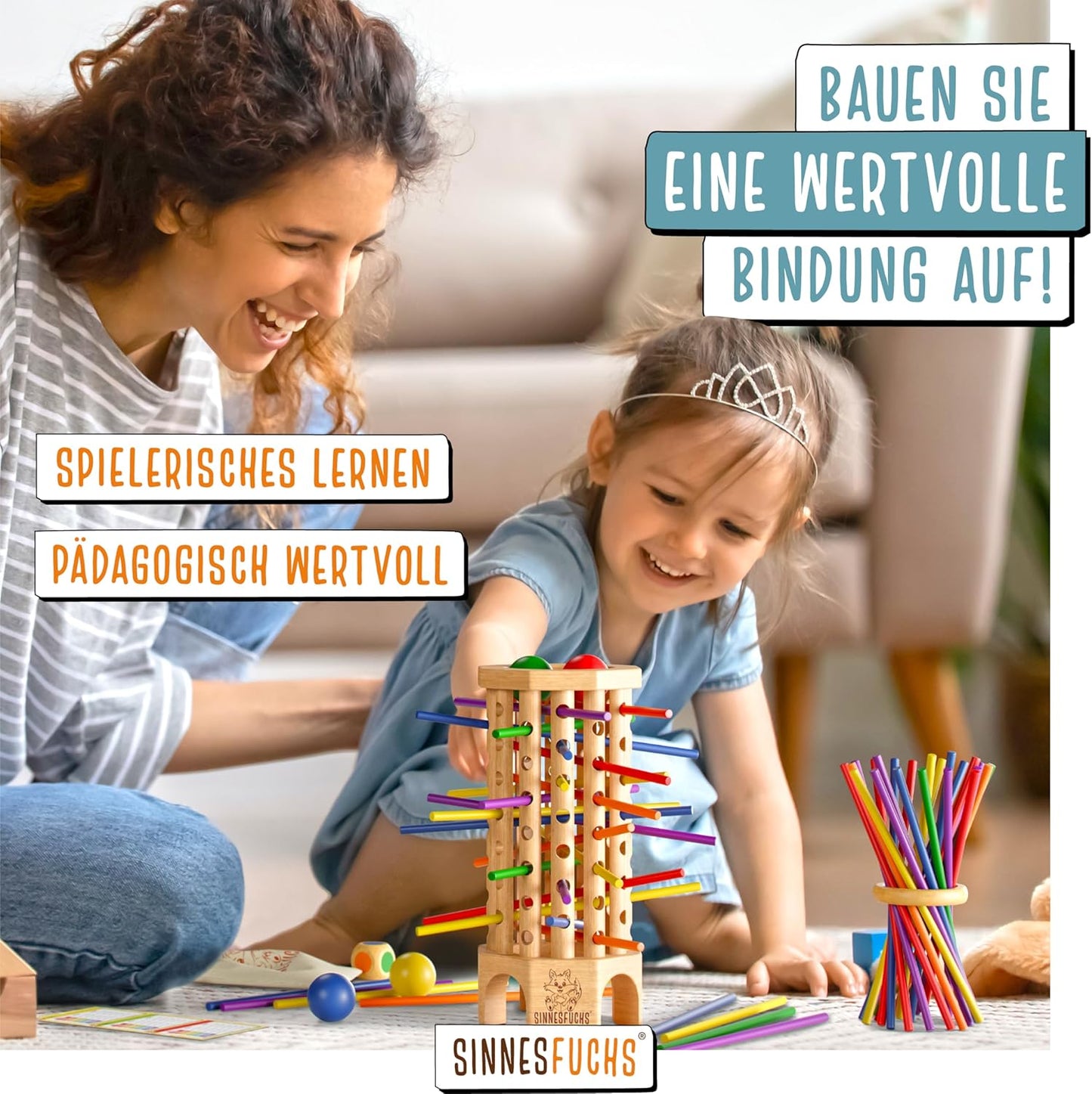 Farblernturm Holzspielzeug