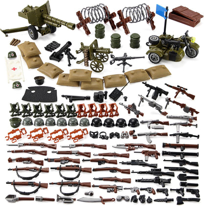 WW2 Waffen Pack US Armee Bausteine Set Militär Kit für Soldaten Figuren