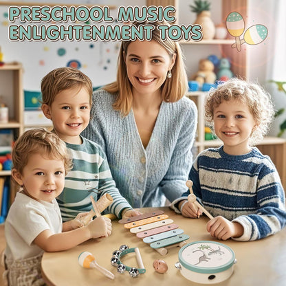 Instruments de musique en bois pour enfants