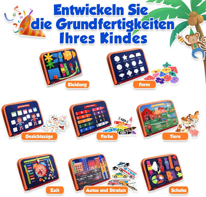 9-in-1 Bauernhof Busy Board – Montessori Activity Book ab 1 Jahr