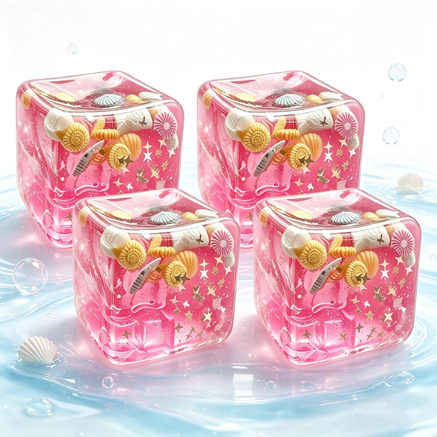 Squishy Würfel Anti Stress Spielzeug, Fidget Toys Stressball (2#Rosa*1pc)