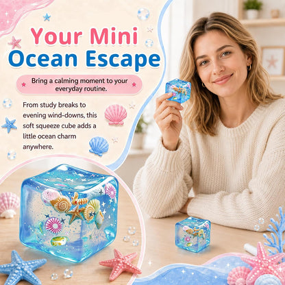 Stressball Eiswürfel, Weiche Squishy Eiswürfel Fidget Toy