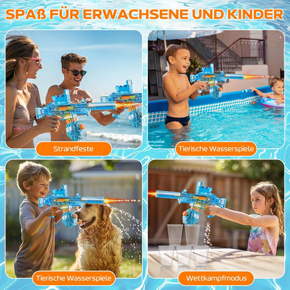 Elektrische Wasserpistole mit LED-Düse und Klick-Feedback