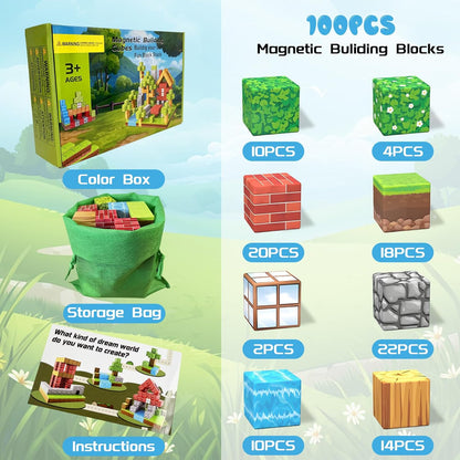 Magnetische Bausteine – STEM Montessori Spielzeug für Kinder