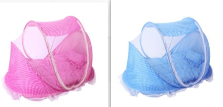 Moustiquaire pliable pour bébé avec oreiller – Ensemble 2 pièces pour la maison et les déplacements