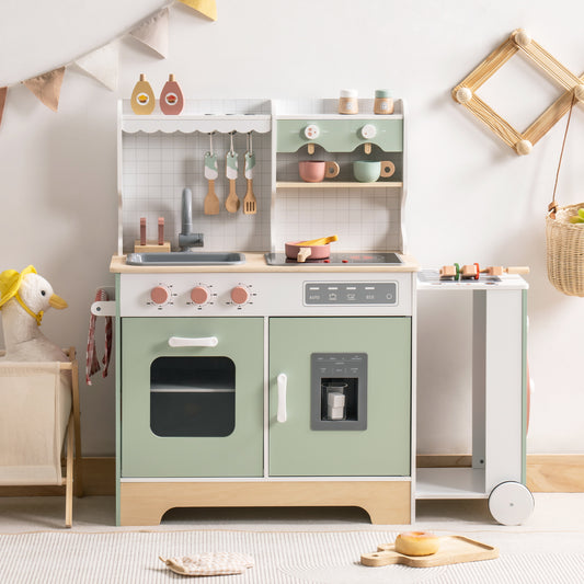 Erweiterbare Holzspielküche