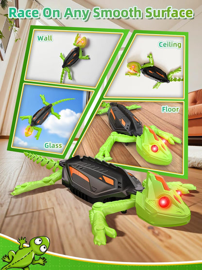 RC Gecko 2-in-1 Wandkletterer und Bodenflitzer mit LED-Augen ab 3 Jahre