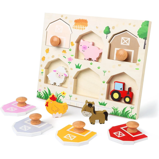 Tierpuzzle aus Holz