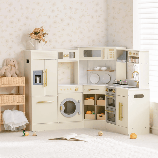 Eck-Spielküche aus Holz für Kinder