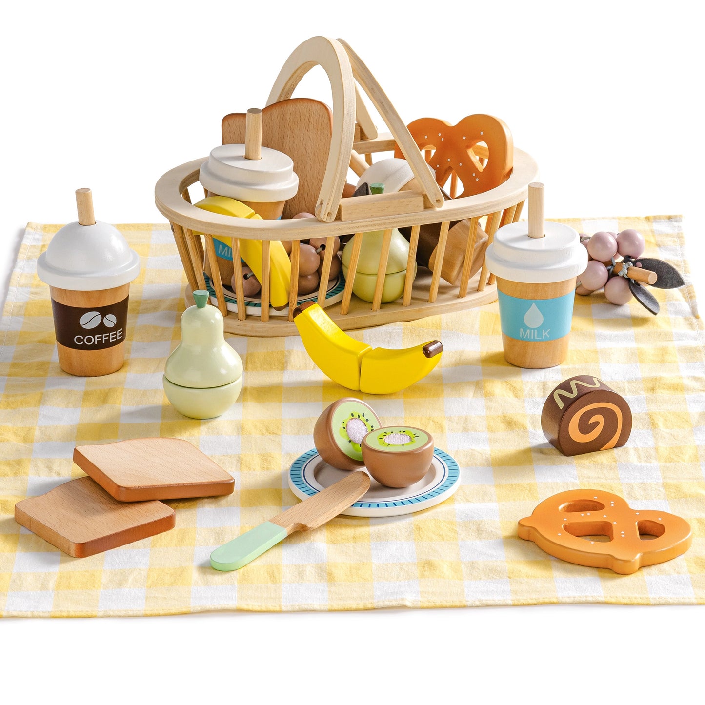 Holz-Picknick-Spielset für Kinder