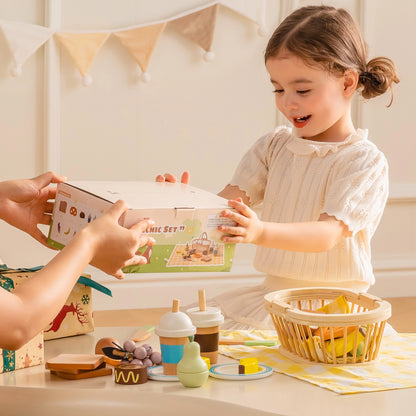 Holz-Picknick-Spielset für Kinder