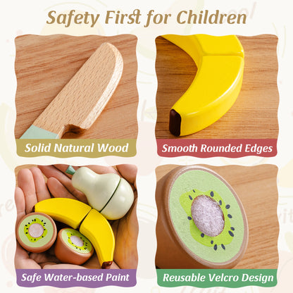 Holz-Picknick-Spielset für Kinder