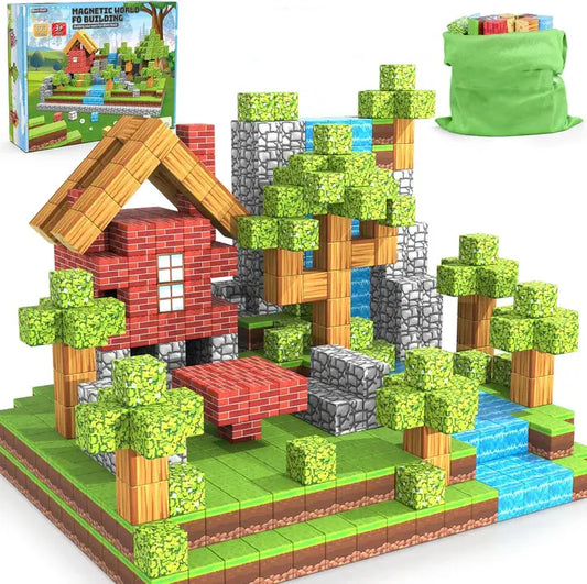 Magnetische Bausteine – Fantasie im Wald