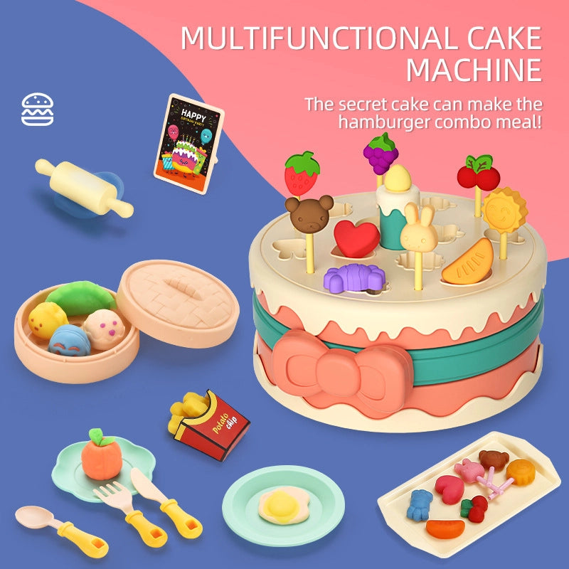 Kinder Kuchen-Spielset mit Knete – Kreatives Rollenspiel-Spielzeug