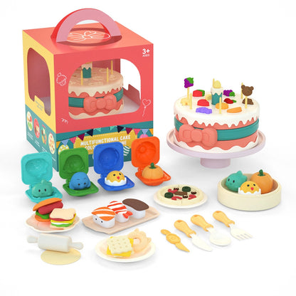 Kinder Kuchen-Spielset mit Knete – Kreatives Rollenspiel-Spielzeug