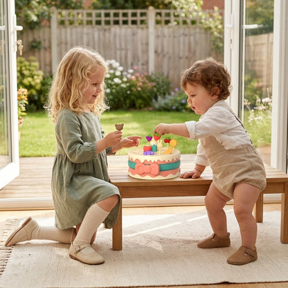 Kinder Kuchen-Spielset mit Knete – Kreatives Rollenspiel-Spielzeug