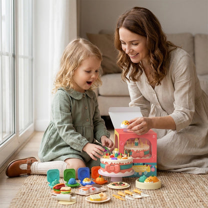Kinder Kuchen-Spielset mit Knete – Kreatives Rollenspiel-Spielzeug